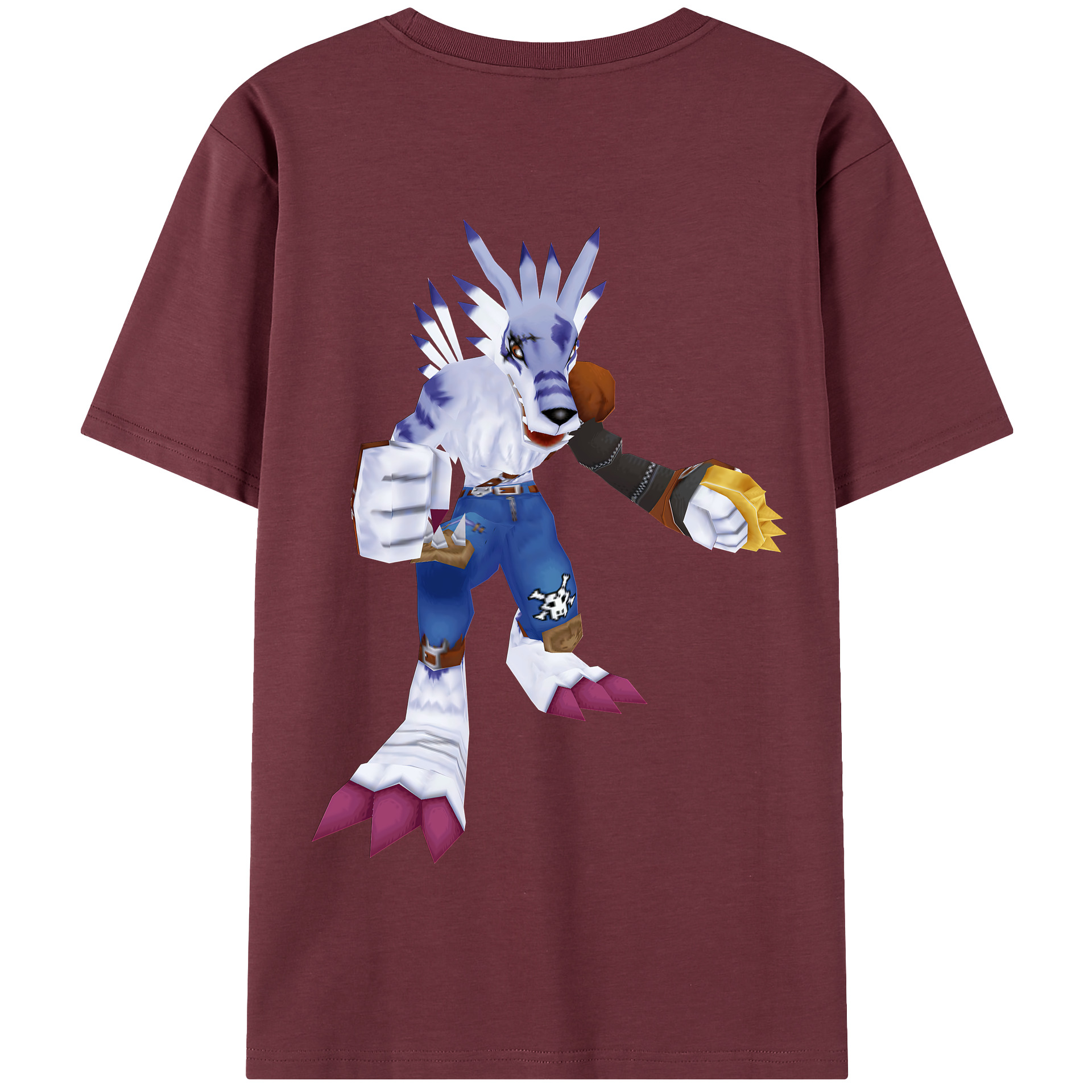 （画像用） Digimon デジタルモンスター/デジモン 綿100％半袖Tシャツ（背面プリント）